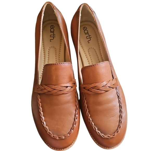 Earth Edie Stacked Heel Casual Slip-on Loafers sz 11 brown New SH114 - Picture 6 of 6